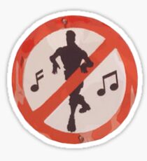 dance sign sticker - fortnite loser dance silhouette