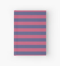 Cuaderno de tapa dura Rayas azules y rosas