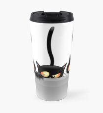 Three Naughty Playful Kitties Travel Mug