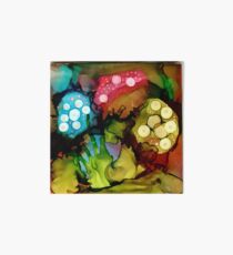 Three Mushrooms Art Board