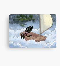 Katze im Himmel Leinwanddruck