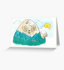Cat Mountain Greeting Card