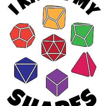Artwork thumbnail, D&D Kids or Baby I Know My Shapes with Polyhedral Dice by sunburstrpg