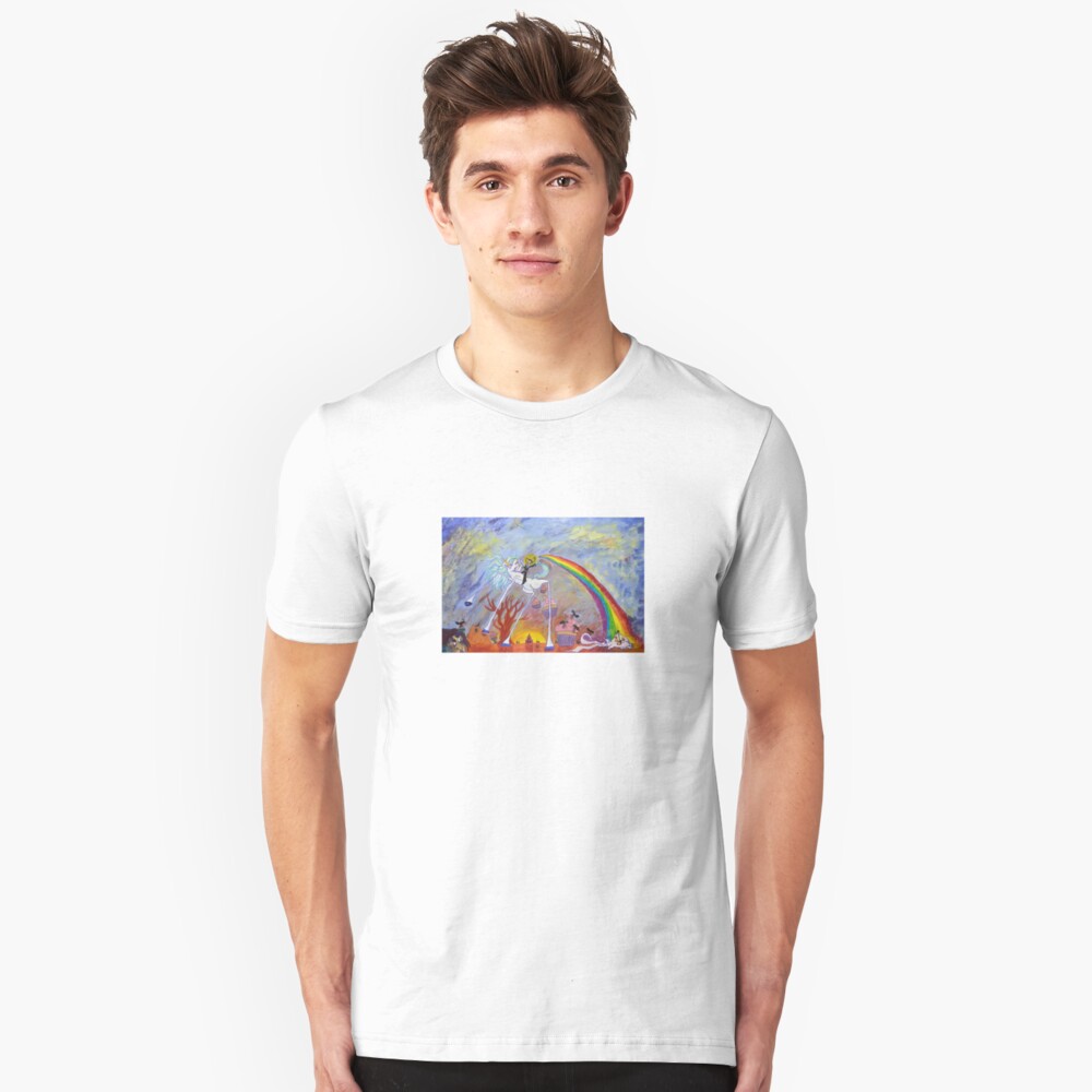 Surrealist Lanscape Slim Fit T-Shirt