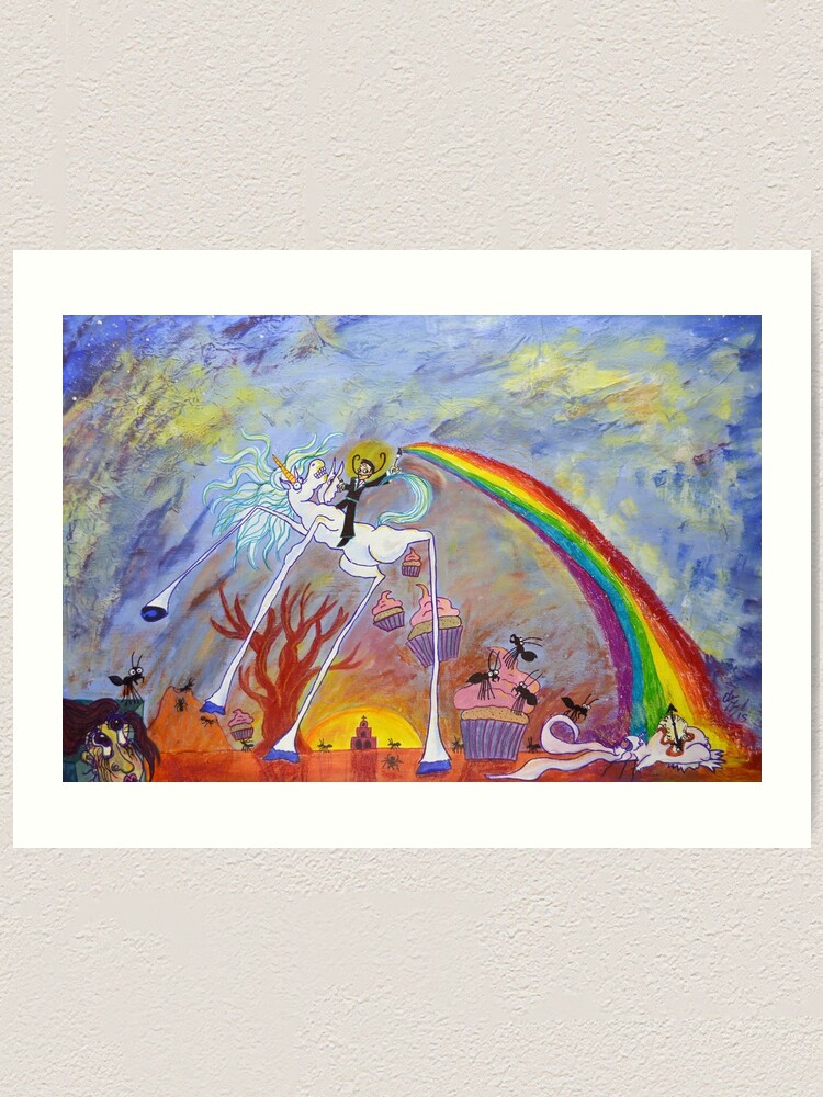 Alternate view of Surrealist Lanscape Art Print