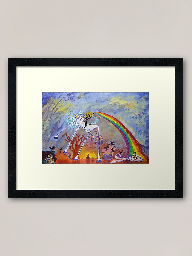 Alternate view of Surrealist Lanscape Framed Art Print