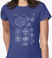 Rubik's Cube Patent: Awesome Patents Women's Fitted T-Shirt
