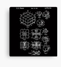 Rubik's Cube Patent: Awesome Patents Canvas Print
