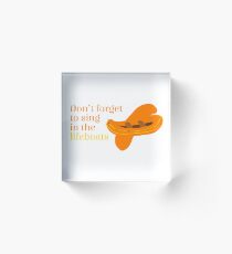 Don't Forget To Sing Acrylic Block