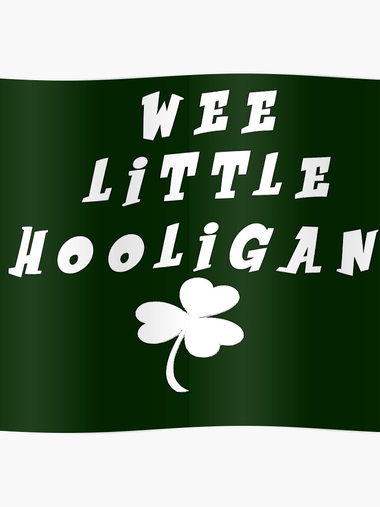 Wee Little Hooligan Bodysuit Baby Shower Gift Funny Boy Girl Irish