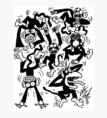 Crazy Monkeys Photographic Print