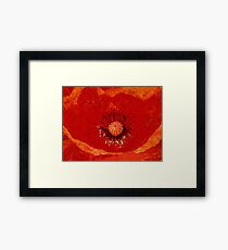 Roaring Red Framed Print