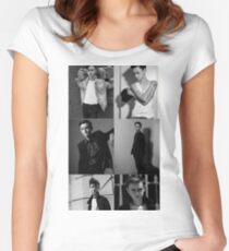 Jaeden Lieberher collage Women's Fitted Scoop T-Shirt
