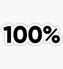 100% Sticker