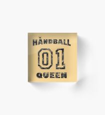 Handball queen vintage Acrylic Block