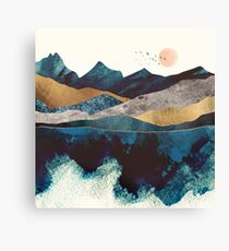 Blue Mountain Reflection Canvas Print