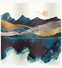 Blue Mountain Reflection Poster
