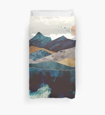 Blue Mountain Reflection Duvet Cover