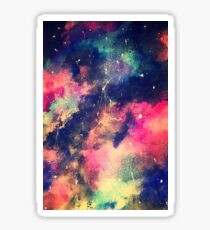 beautiful bold galaxy contrast Sticker