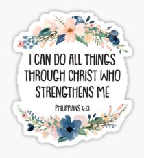 Philippians 4:13 Sticker