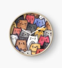 Reloj Gatos de acuarela
