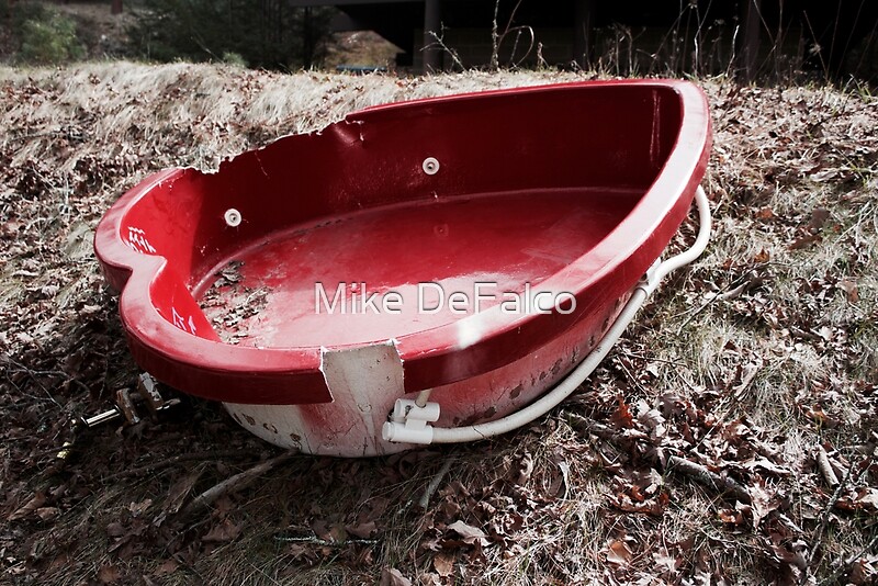 "Heart Shaped Tub At Penn Hills Resort" by Mike DeFalco Redbubble