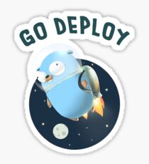 Golang Gopher Go Deploy Sticker