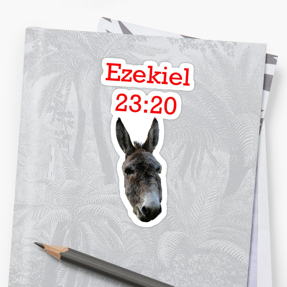 "Ezekiel 2320" Stickers by Joseph Colella Redbubble