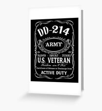 US ARMY DD-214 Greeting Card
