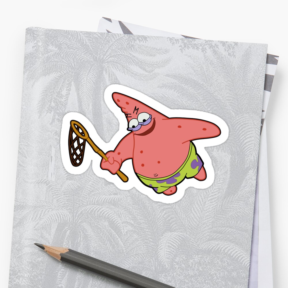 Savage Patrick Star Meme Evil Angry Spongebob Squarepants Stickers