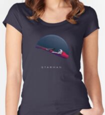 Starman - Keine Panik! Tailliertes Rundhals-Shirt