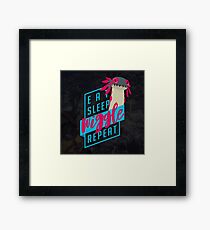 Eat. Sleep. WIGGLE. Repeat. - Monster Hunter Design Framed Print