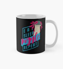 Essen. Schlaf. WACKELN. Wiederholen. - Monster Jäger Design Tasse