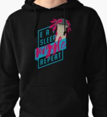 Eat. Sleep. WIGGLE. Repeat. - Monster Hunter Design Pullover Hoodie