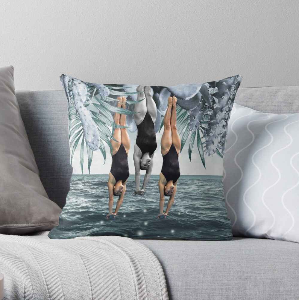 Dive Into Throw Pillow