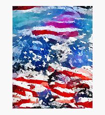 Star and Stripe Reflections Photographic Print