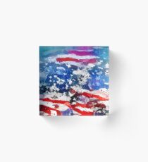 Star and Stripe Reflections Acrylic Block