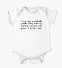 Every time somebody..."Albert Camus" Inspirational Quote One Piece - Short Sleeve