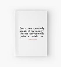 Every time somebody..."Albert Camus" Inspirational Quote Hardcover Journal