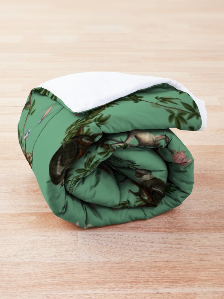 Alternate view of Monkey World Green Comforter