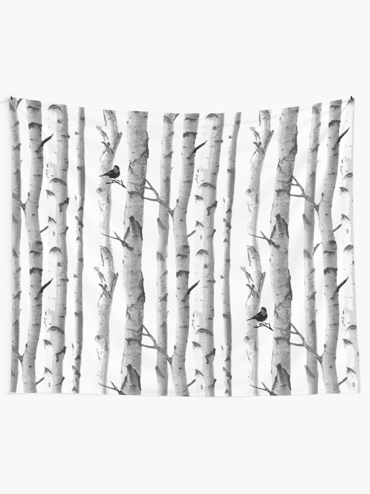Alternate view of Trees Trunk Design Tapestry