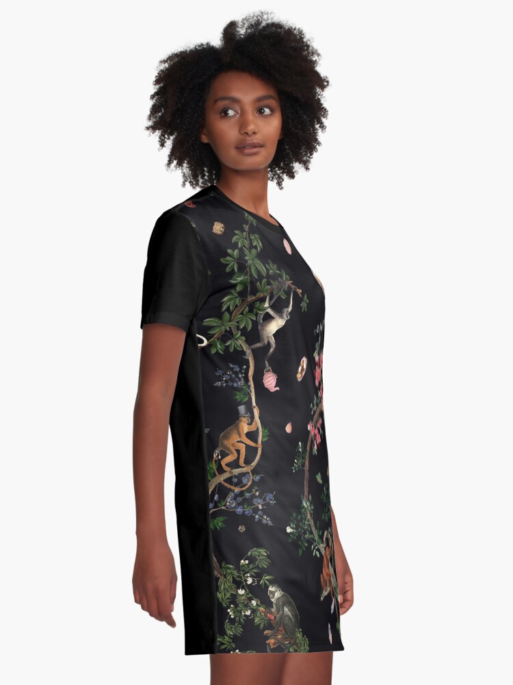 Alternate view of Monkey World Graphic T-Shirt Dress