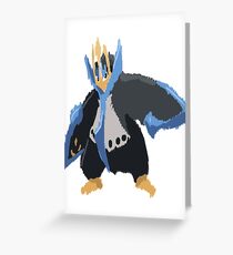Andy W's Empoleon (No outline) Greeting Card