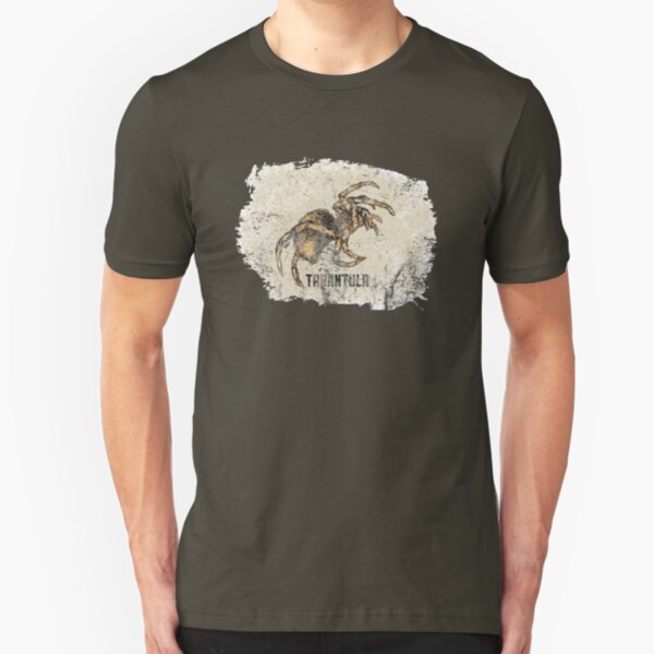Tarantula Spider Lover Tarantula Pet Owner Vintage Arachnid Graphic Print Slim Fit T-Shirt