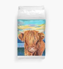 Happy Harry Highland Cow Duvet Cover