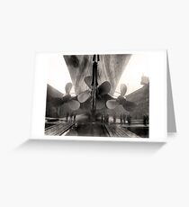 Titanic-Propeller Grußkarte