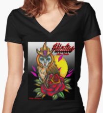 HIATUS Women's Fitted V-Neck T-Shirt