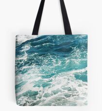Blaue Meereswellen Tote Bag