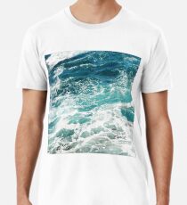 Blue Ocean Waves Men's Premium T-Shirt