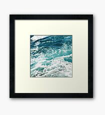 Blue Ocean Waves Framed Print